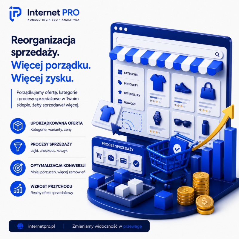 Reorganizacja sprzedaży w sklepie internetowym