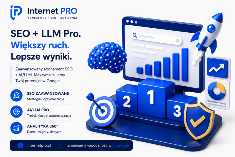 Abonament SEO + LLM Pro (strona WWW) – miesięcznie