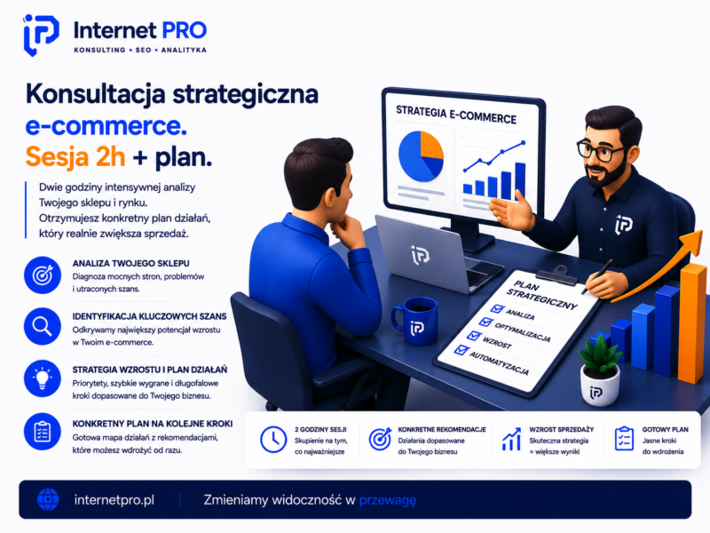 Konsultacja strategiczna e-commerce (sesja 2h + plan)